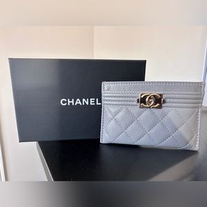 Chanel Grey Cardholder